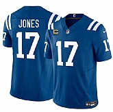 Men's Indianapolis Colts #17 Daniel Jones Blue 2025 F.U.S.E. With 4-Star C Patch Vapor Limited Stitched Jersey Dzhi,baseball caps,new era cap wholesale,wholesale hats