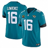 Men's Jacksonville Jaguars #16 Trevor Lawrence Teal 2025 F.U.S.E. With 4-Star C Patch Vapor Untouchable Limited Stitched Jersey Dzhi,baseball caps,new era cap wholesale,wholesale hats