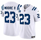 Men's Indianapolis Colts #23 Kenny Moore II White 2025 F.U.S.E. With 4-Star C Patch Vapor Limited Stitched Jersey Dzhi,baseball caps,new era cap wholesale,wholesale hats
