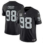 Men's Las Vegas Raiders #98 Maxx Crosby Black 2025 F.U.S.E. With 4-Star C Patch Vapor Limited Stitched Jersey Dzhi,baseball caps,new era cap wholesale,wholesale hats