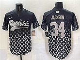 Men's Las Vegas Raiders #34 Bo Jackson Black Limited Stitched Baseball Jersey,baseball caps,new era cap wholesale,wholesale hats