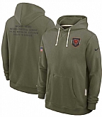 Men's Chicago Bears Olive 2025 Salute to Service Pullover Hoodie,baseball caps,new era cap wholesale,wholesale hats