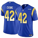 Men's Los Angeles Rams #42 Ethan Evans Blue 2025 F.U.S.E. Vapor Untouchable Stitched Jersey Dzhi,baseball caps,new era cap wholesale,wholesale hats