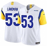 Men's Los Angeles Rams #53 Nate Landman White 2025 F.U.S.E. Vapor Untouchable Stitched Jersey Dzhi,baseball caps,new era cap wholesale,wholesale hats