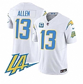 Men's Los Angeles Chargers #13 Keenan Allen White F.U.S.E With LA & 4-Star C Patch Vapor Limited Stitched Jersey Dzhi,baseball caps,new era cap wholesale,wholesale hats