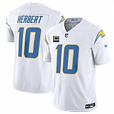 Men's Los Angeles Chargers #10 Justin Herbert White 2025 F.U.S.E With 4-Star C Patch Vapor Limited Stitched Jersey Dzhi,baseball caps,new era cap wholesale,wholesale hats