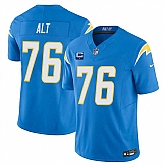 Men's Los Angeles Chargers #76 Joe Alt Blue 2025 F.U.S.E With 1-Star C Patch Vapor Limited Stitched Jersey Dzhi,baseball caps,new era cap wholesale,wholesale hats
