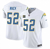 Men's Los Angeles Chargers #52 Khalil Mack White 2025 F.U.S.E With 4-Star C Patch Vapor Limited Stitched Jersey Dzhi,baseball caps,new era cap wholesale,wholesale hats