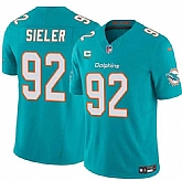 Men's Miami Dolphins #92 Zach Sieler Aqua 2025 F.U.S.E. With 2-Star C Patch Vapor Limited Stitched Jersey Dzhi,baseball caps,new era cap wholesale,wholesale hats