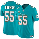 Men's Miami Dolphins #55 Aaron Brewer Aqua 2025 F.U.S.E. With 1-Star C Patch Vapor Limited Stitched Jersey Dzhi,baseball caps,new era cap wholesale,wholesale hats
