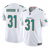 Men's Miami Dolphins #31 Ollie Gordon II White 2025 F.U.S.E. Vapor Limited Stitched Jersey Dzhi,baseball caps,new era cap wholesale,wholesale hats