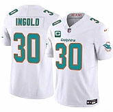 Men's Miami Dolphins #30 Alec Ingold White 2025 F.U.S.E. With 3-Star C Patch Vapor Limited Stitched Jersey Dzhi,baseball caps,new era cap wholesale,wholesale hats