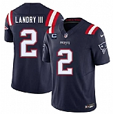 Men's New England Patriots #2 Harold Landry III Navy 2025 F.U.S.E. With 1-Star C Patch Vapor Limited Stitched Jersey Dzhi,baseball caps,new era cap wholesale,wholesale hats