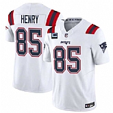 Men's New England Patriots #85 Hunter Henry White 2025 F.U.S.E. With 4-Star C Patch Vapor Limited Stitched Jersey Dzhi,baseball caps,new era cap wholesale,wholesale hats