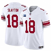 Men's New York Giants #18 Darius Slayton White 2025 F.U.S.E. With 1-Star C Patch Vapor Untouchable Limited Stitched Jersey Dzhi,baseball caps,new era cap wholesale,wholesale hats