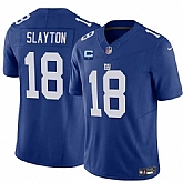 Men's New York Giants #18 Darius Slayton Blue 2025 F.U.S.E. With 1-Star C Patch Vapor Untouchable Limited Stitched Jersey Dzhi,baseball caps,new era cap wholesale,wholesale hats