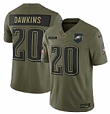 Men's Philadelphia Eagles #20 Brian Dawkins Olive 2025 Salute to Service Limited Stitched Jersey Dyin,baseball caps,new era cap wholesale,wholesale hats