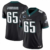 Men's Philadelphia Eagles #65 Lane Johnson Black 2025 F.U.S.E. With 4-Star C Patch Vapor Untouchable Limited Stitched Jersey Dzhi,baseball caps,new era cap wholesale,wholesale hats