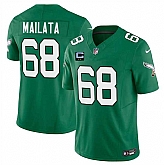 Men's Philadelphia Eagles #68 Jordan Mailata Kelly Green 2025 F.U.S.E. With 2-Star C Patch Vapor Untouchable Limited Throwback Stitched Jersey Dzhi,baseball caps,new era cap wholesale,wholesale hats