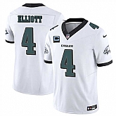 Men's Philadelphia Eagles #4 Jake Elliott White 2025 F.U.S.E. With 4-Star C Patch Vapor Untouchable Limited Stitched Jersey Dzhi,baseball caps,new era cap wholesale,wholesale hats