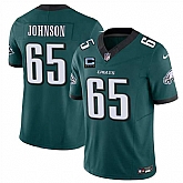 Men's Philadelphia Eagles #65 Lane Johnson Green 2025 F.U.S.E. With 4-Star C Patch Vapor Untouchable Limited Stitched Jersey Dzhi,baseball caps,new era cap wholesale,wholesale hats