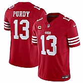 Men's San Francisco 49ers #13 Brock Purdy Red 2025 F.U.S.E. With 3-Star C Patch Vapor Untouchable Limited Stitched Jersey Dzhi,baseball caps,new era cap wholesale,wholesale hats