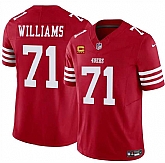 Men's San Francisco 49ers #71 Trent Williams Red 2025 F.U.S.E. With 4-Star C Patch Vapor Untouchable Limited Stitched Jersey Dzhi,baseball caps,new era cap wholesale,wholesale hats