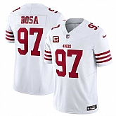 Men's San Francisco 49ers #97 Nick Bosa White 2025 F.U.S.E. With 3-Star C Patch Vapor Untouchable Limited Stitched Jersey Dzhi,baseball caps,new era cap wholesale,wholesale hats
