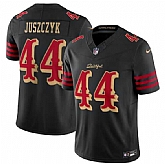 Men's San Francisco 49ers #44 Kyle Juszczyk Black 2025 F.U.S.E. 'Rivalries' Vapor Limited Stitched Jersey Dzhi,baseball caps,new era cap wholesale,wholesale hats
