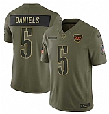 Men's Washington Commanders #5 Jayden Daniels Olive 2025 Salute to Service Limited Stitched Jersey Dyin,baseball caps,new era cap wholesale,wholesale hats