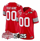 Men's Ohio State Buckeyes Active Player Custom Red 2025 CFP Final With National Champions Patch F.U.S.E. Vapor Limited Stitched Jersey,baseball caps,new era cap wholesale,wholesale hats