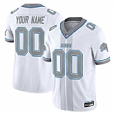 Men's Detroit Lions Customized White 2025 F.U.S.E. 'Motor City Racing Edition' Vapor Limited Stitched Jersey,baseball caps,new era cap wholesale,wholesale hats