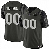 Men's New York Jets Active Player Custom Black 2025 F.U.S.E. 'Rivalries' Vapor Limited Football Stitched Jersey,baseball caps,new era cap wholesale,wholesale hats