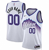 Men's Utah Jazz Active Player Custom White 2025 Association Edition Stitched Basketball Jersey,baseball caps,new era cap wholesale,wholesale hats