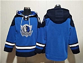 Men's Dallas Mavericks Blank Navy Ageless Must-Have Lace-Up Pullover Hoodie,baseball caps,new era cap wholesale,wholesale hats