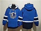 Men's Dallas Mavericks Blank Blue Navy Ageless Must-Have Lace-Up Pullover Hoodie,baseball caps,new era cap wholesale,wholesale hats