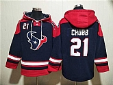 Men's Houston Texans #21 Nick Chubb Navy Ageless Must-Have Lace-Up Pullover Hoodie,baseball caps,new era cap wholesale,wholesale hats