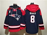 Men's New England Patriots #8 Stefon Diggs Navy Ageless Must-Have Lace-Up Pullover Hoodie,baseball caps,new era cap wholesale,wholesale hats
