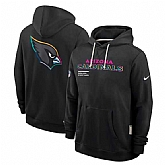 Men's Arizona Cardinals Black 2025 Crucial Catch Dri-FIT Hoodie,baseball caps,new era cap wholesale,wholesale hats