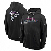 Men's Atlanta Falcons Black 2025 Crucial Catch Dri-FIT Hoodie,baseball caps,new era cap wholesale,wholesale hats