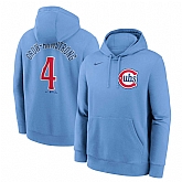Men's Chicago Cubs #4 Pete Crow-Armstrong Blue Hoodie,baseball caps,new era cap wholesale,wholesale hats