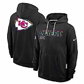 Men's Kansas City Chiefs Black 2025 Crucial Catch Dri-FIT Hoodie,baseball caps,new era cap wholesale,wholesale hats