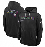 Men's New England Patriots Black 2025 Crucial Catch Dri-FIT Hoodie,baseball caps,new era cap wholesale,wholesale hats