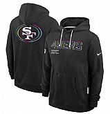Men's San Francisco 49ers Black 2025 Crucial Catch Dri-FIT Hoodie,baseball caps,new era cap wholesale,wholesale hats