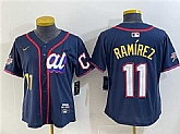 Youth American League #11 Jose Ramirez Navy 2025 All-Star Edition Limited Stitched Jersey,baseball caps,new era cap wholesale,wholesale hats