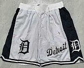 Men's Detroit Tigers White Just Don Shorts Shorts,baseball caps,new era cap wholesale,wholesale hats