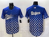 Men's Los Angeles Dodgers Team Big Logo Blue Limited Stitched Jersey,baseball caps,new era cap wholesale,wholesale hats