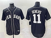 Men's Boston Red Sox #11 Rafael Devers Black Lights Out Limited Stitched Jersey,baseball caps,new era cap wholesale,wholesale hats