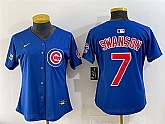 Youth Chicago Cubs #7 Dansby Swanson Royal 'Ryne Sandberg Tribute' Vapor Limited V2 Stitched Jersey,baseball caps,new era cap wholesale,wholesale hats