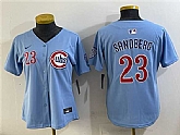 Youth Chicago Cubs #23 Ryne Sandberg Blue Limited Stitched Jersey,baseball caps,new era cap wholesale,wholesale hats